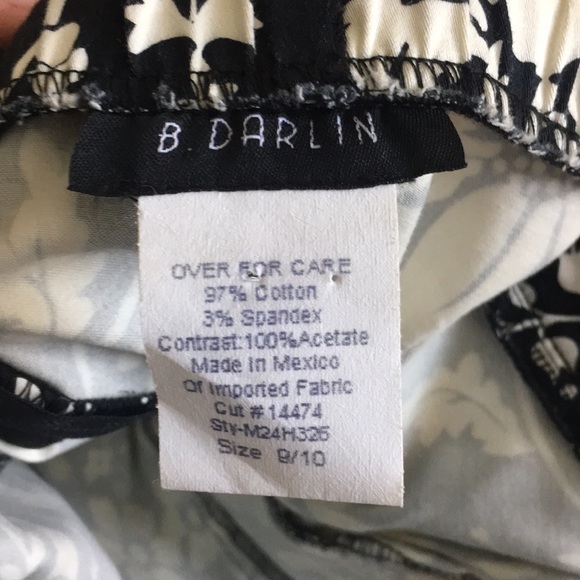 Black &white strapless dress - Picture 4 of 6